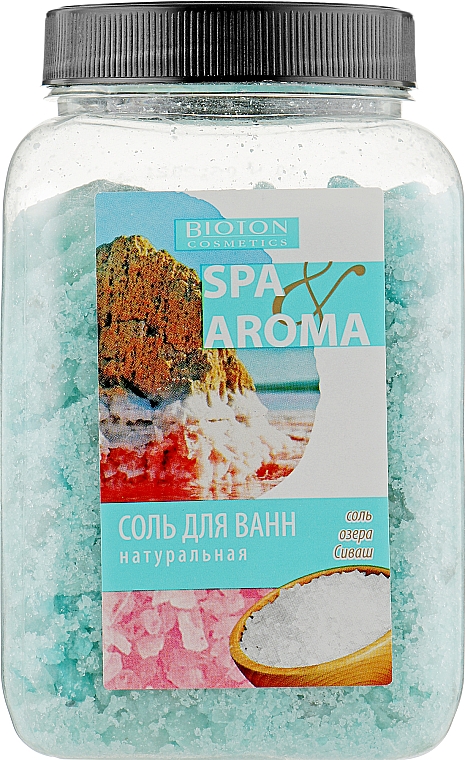 Натуральна сіль озера Сиваш для ванн - Bioton Cosmetics Sea Salt — фото N1