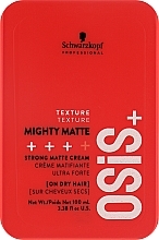 Духи, Парфюмерия, косметика Матирующий крем для волос - Schwarzkopf Professional Osis+ Mighty Matte Strong Matte Cream
