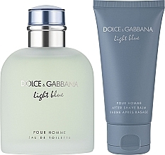Духи, Парфюмерия, косметика Dolce & Gabbana Light Blue Pour Homme - Набор (edt/75ml + ash/balm/50ml)