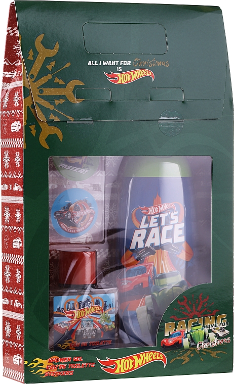 Набор - Uroda For Kids Hot Wheels (sh/gel/250ml + edt/50ml + stickers)