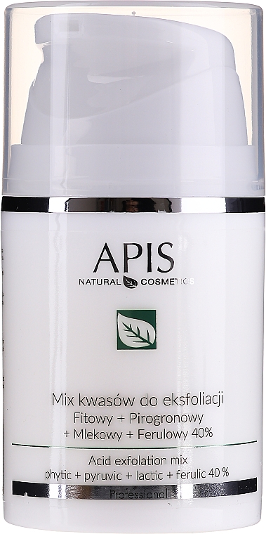 Суміш кислот для пілінга - APIS Professional Fit + Pirpgron + Milk + Ferulic 40% — фото N1