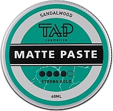 Парфумерія, косметика Паста для укладання волосся "Sandalwood" - TAP Cosmetics Matte Paste