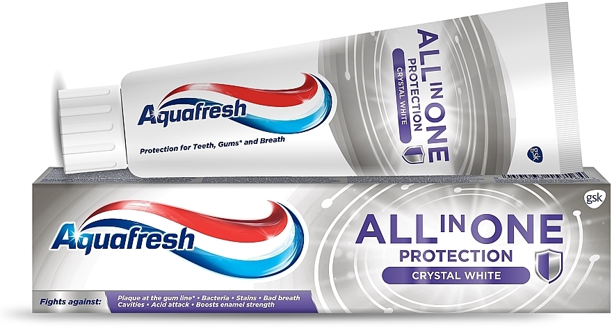 Зубна паста - Aquafresh All In One Crystal White — фото N1