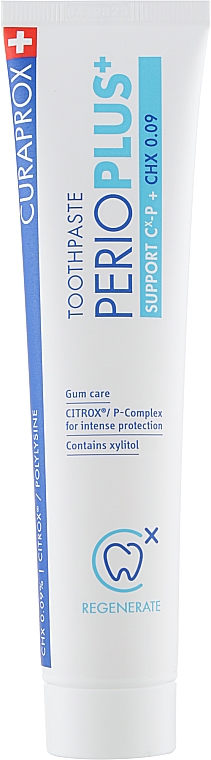 Зубная паста для зубов 0,09% хлоргексидина - Curaprox PerioPlus+ Support Toothpaste