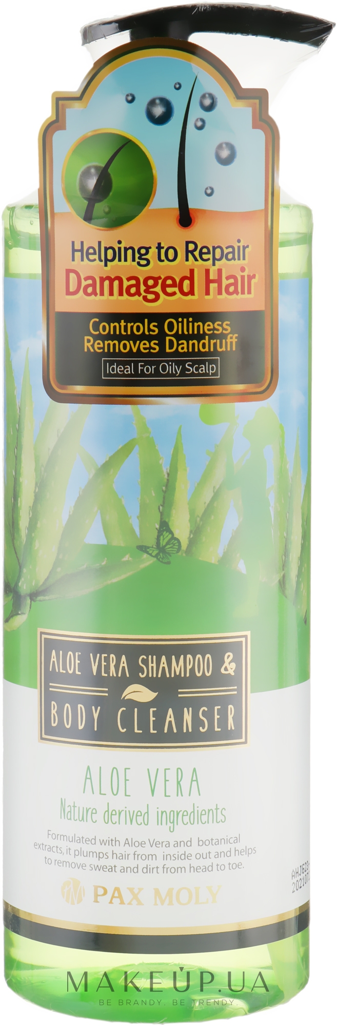 Шампунь-гель для волосся й тіла з екстрактом алое вера - Pax Moly Aloe Vera Shampoo & Body Cleanser — фото 500ml