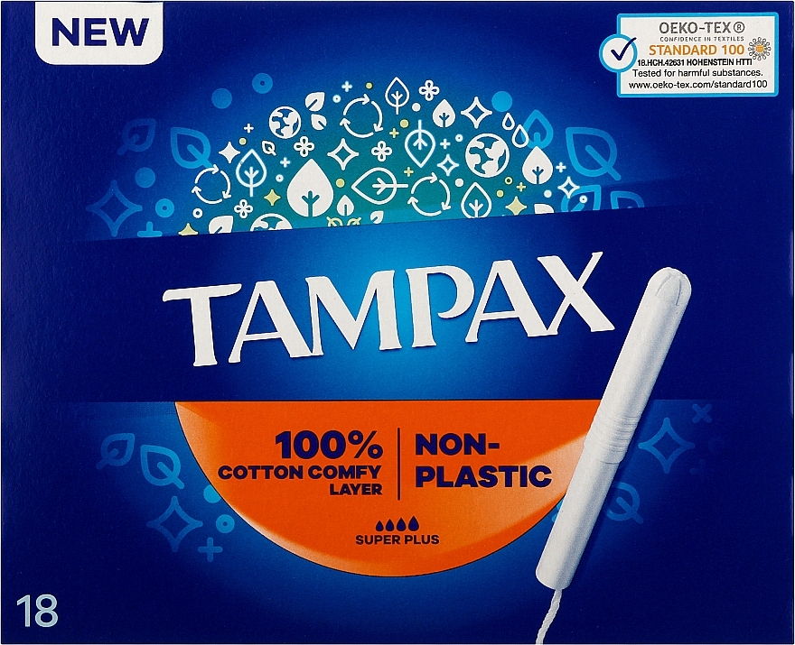 УЦЕНКА Тампоны с аппликатором, 18 шт. - Tampax Compak Super Plus * — фото N2