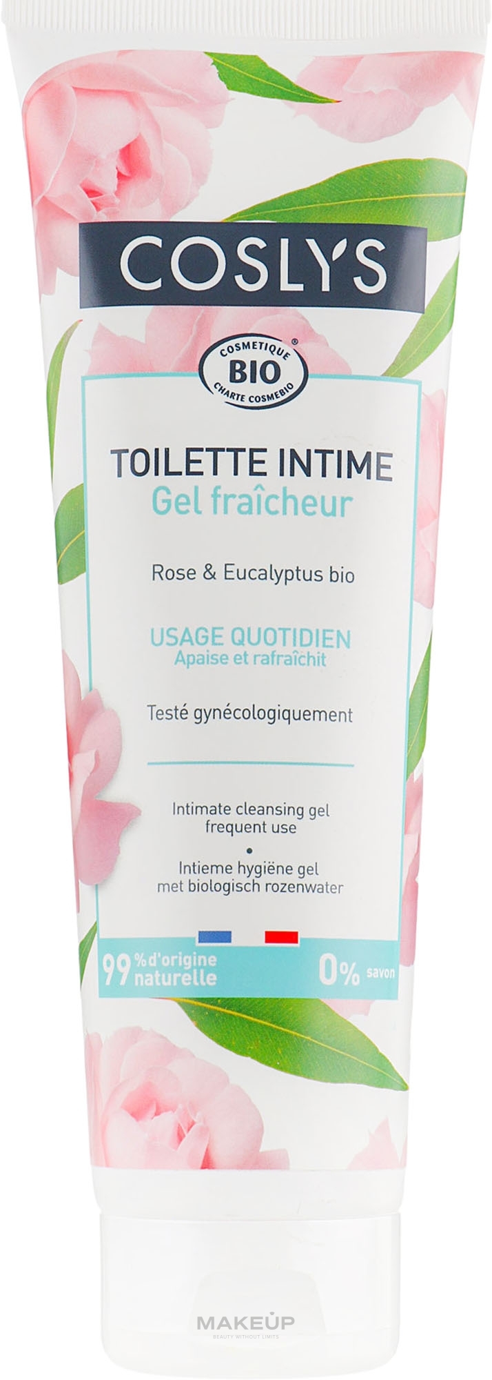 Очищувальний гель для інтимної гігієни з органічної водою троянди - Coslys Body Care Intimate Cleansing Gel — фото 250ml