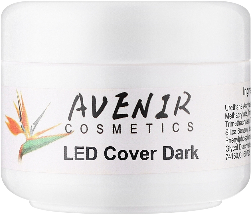 Гель для наращивания ногтей - Avenir Cosmetics LED Cover Dark