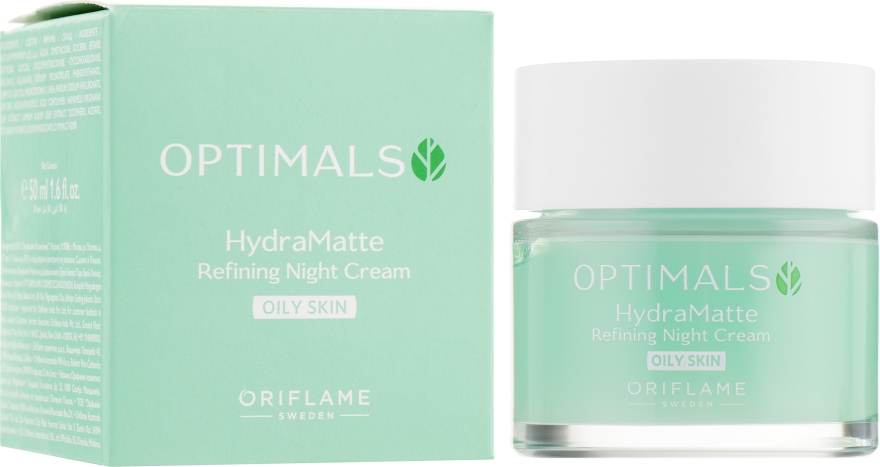 Увлажняющий матирующий ночной крем для лица - Oriflame Optimals Hydra Matte Refininf Night Cream