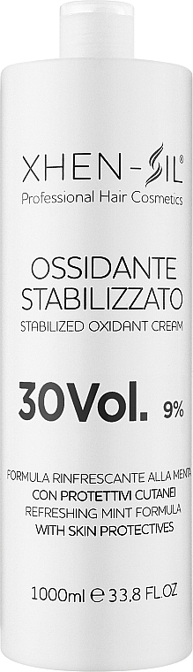 Окислитель для краски стабилизированный с защитой кожи 30 Vol. 9 % - Silium Xhen-Sil — фото N2