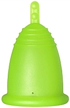 Духи, Парфюмерия, косметика Менструальная чаша с ножкой, размер S, зеленая - MeLuna Classic Menstrual Cup Stem