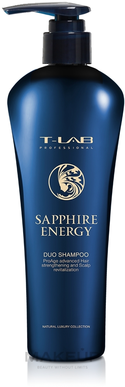 Шампунь для укрепления волос - T-LAB Professional Sapphire Energy Duo Shampoo — фото 300ml