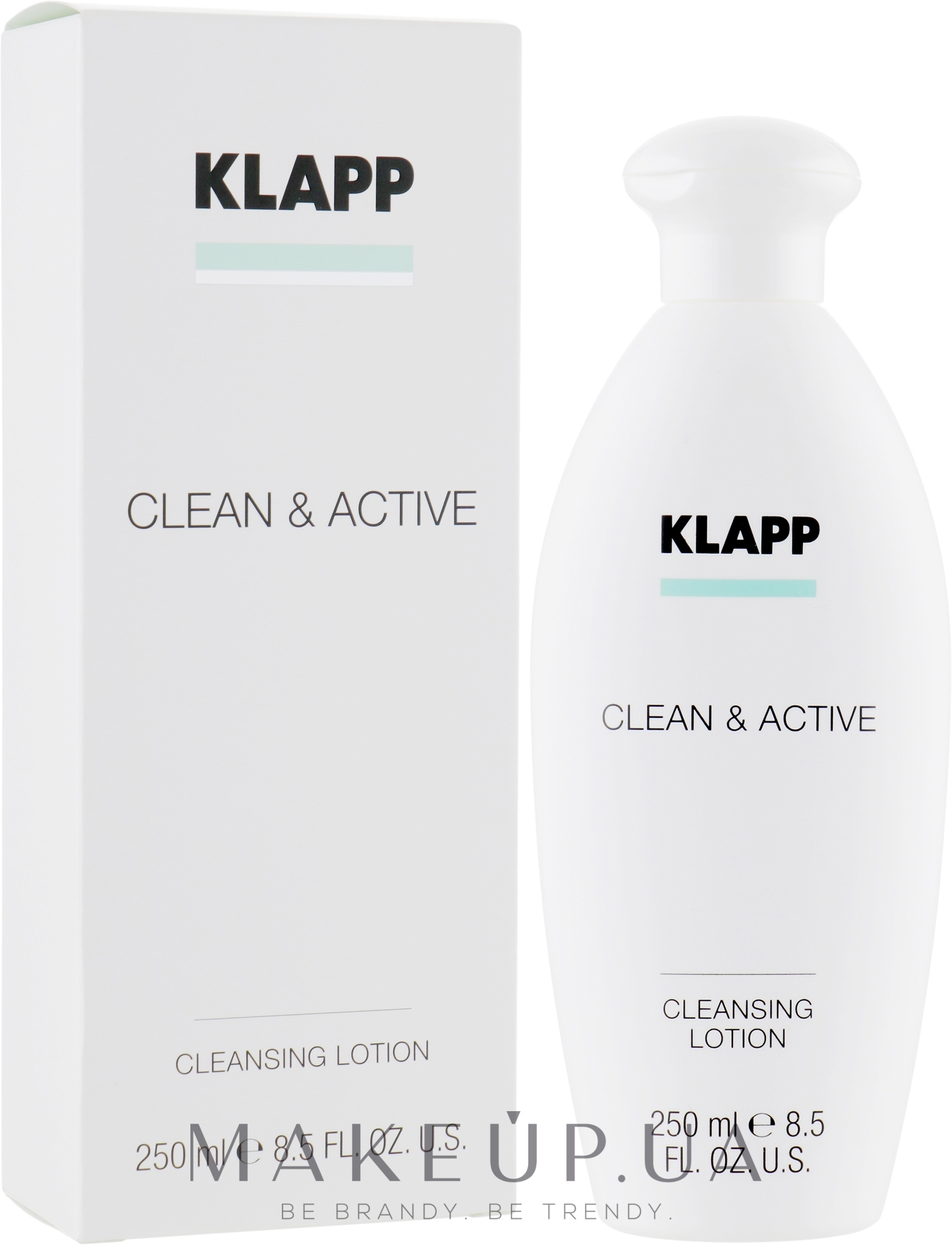 Базовая очищающая эмульсия - Klapp Clean & Active Cleansing Lotion — фото 250ml