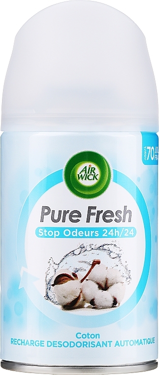 Сменный аэрозольный баллон «Мягкость хлопка» - Air Wick Pure Softness of Cotton Refill — фото N1