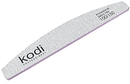 Пилка для ногтей "Полумесяц" 100/150, светло-серая - Kodi Professional — фото N1