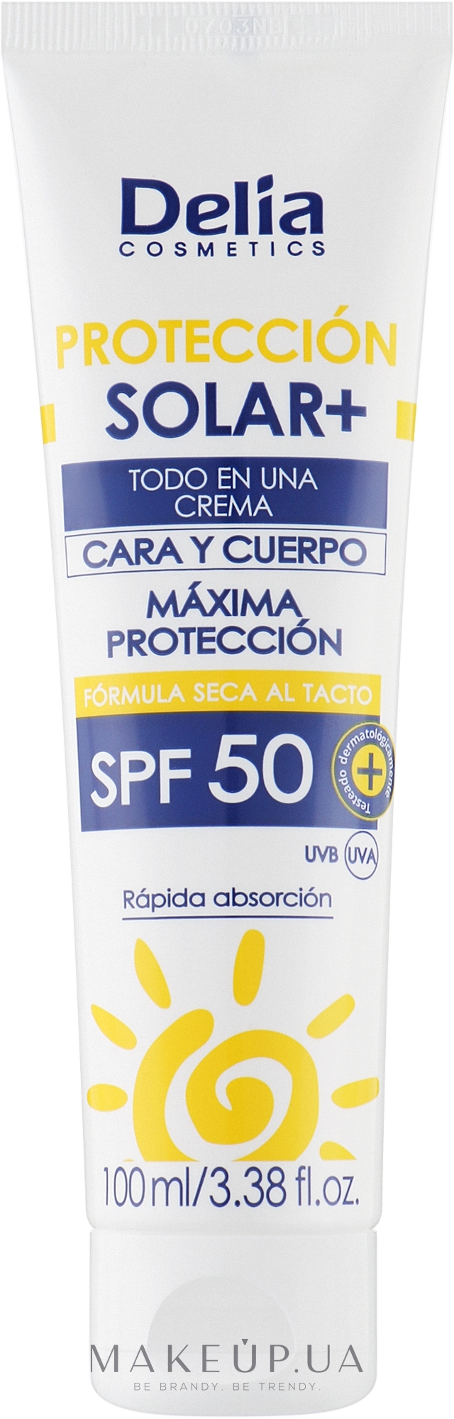 Солнцезащитный крем - Delia Sun Protection Cream SPF 50 — фото 100ml