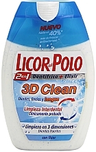 Духи, Парфюмерия, косметика Зубная паста - Licor Del Polo 2 in 1 3D Clean