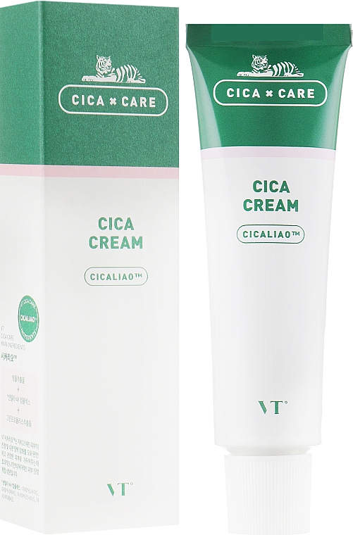 Успокаивающий крем для чувствительной кожи с центеллой - VT Cosmetics Cica Cream — фото N2