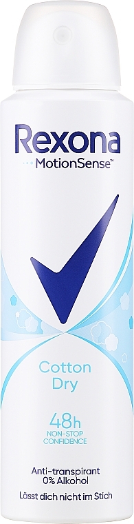 Антиперспирант-спрей - Rexona MotionSense Cotton Dry Algodon 48h Deodorant Spray — фото N1