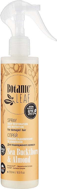 Спрей для пошкодженого і тьмяного волосся "Глибоке відновлення і живлення" - Botanic Leaf
