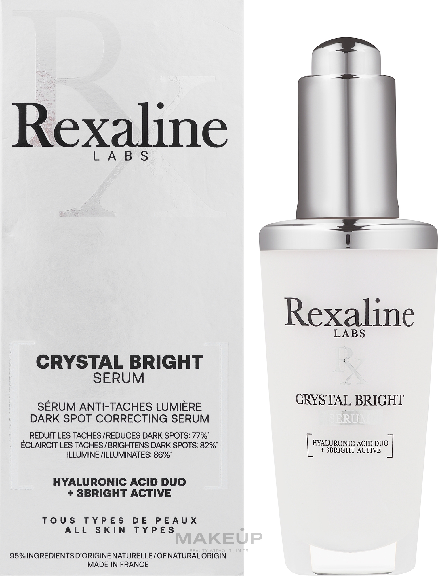 Освітлювальна сироватка для обличчя - Rexaline Crystal Bright Serum — фото 30ml