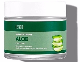 Духи, Парфюмерия, косметика Ампульный крем для лица с алоэ - Tenzero Watery Aloe Ampoule Cream 