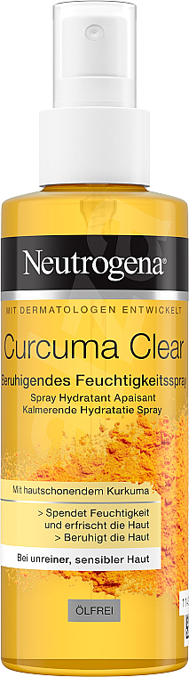 Мист для лица - Neutrogena Curcuma Clear Toning Mist