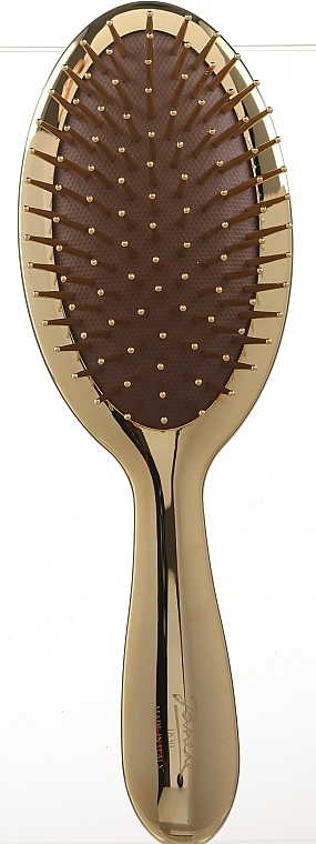 Щетка массажная для волос AUSP22, золотистая с коричневым - Janeke Gold Hairbrush  — фото N1