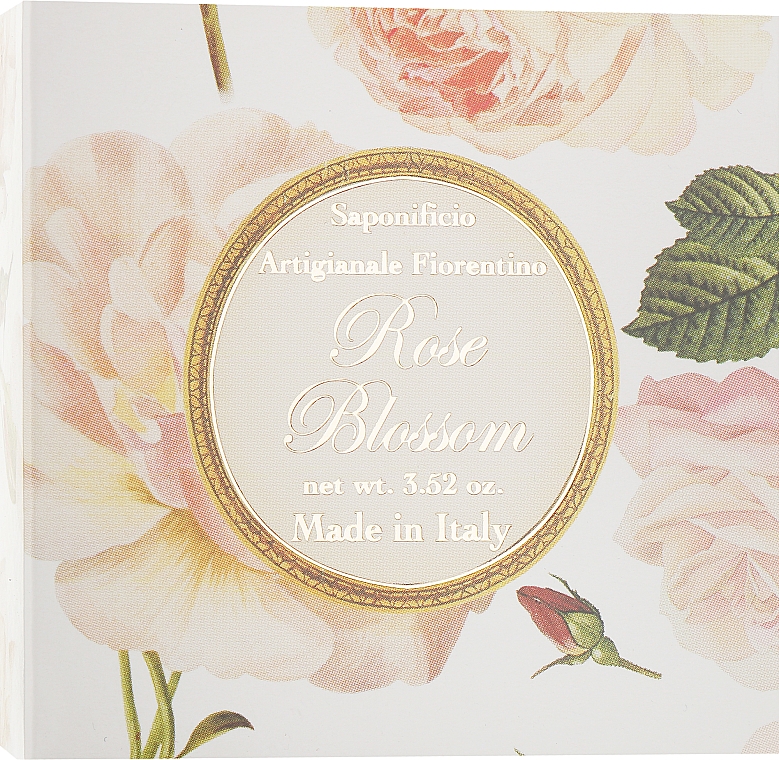 Натуральное мыло "Роза" - Saponificio Artigianale Fiorentino Rose Blossom Soap — фото N1