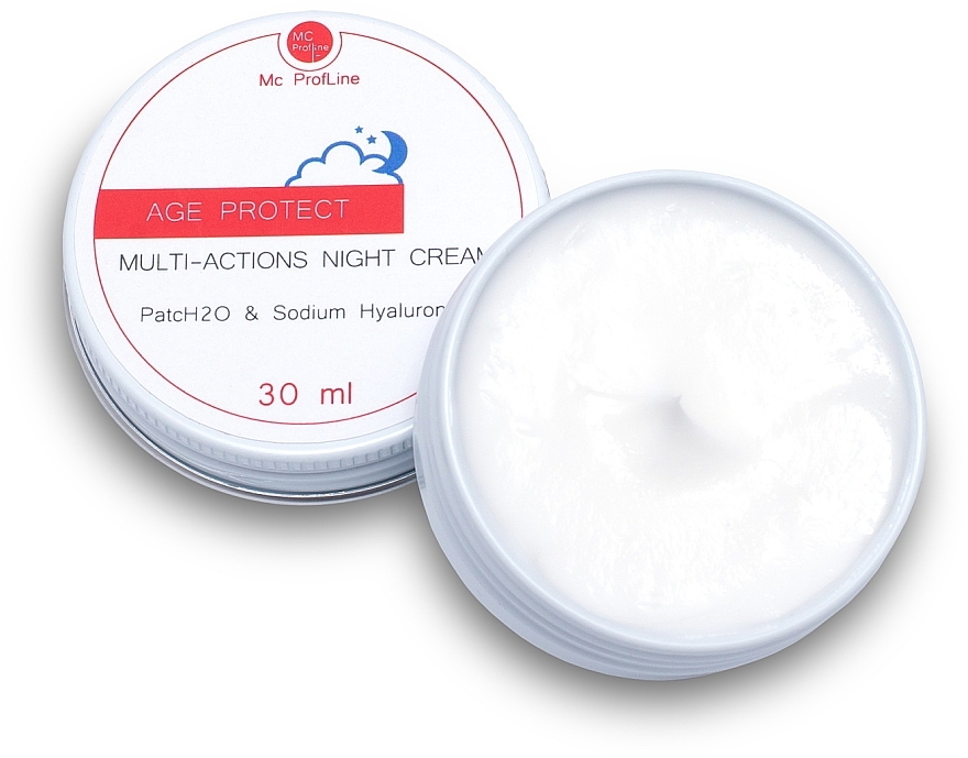 Ночной крем для лица с пептидами и гиалуроновой кислотой - Miss Claire MC Profline Age Protect Multi-actions Night Cream — фото N1
