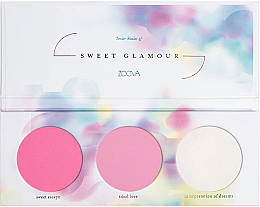 Духи, Парфюмерия, косметика Палетка румян - Zoeva Sweet Glamour Blush Palette