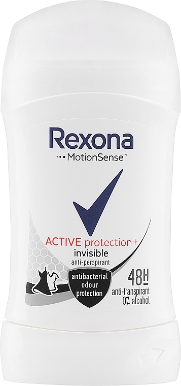 Дезодорант-стік - Rexona Motionsense Active Protection Invisible — фото N1
