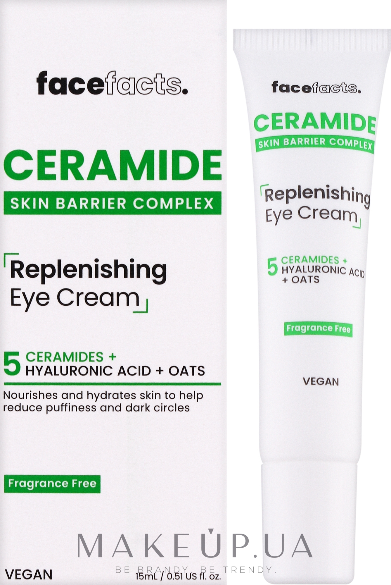 Відновлювальний крем для шкіри навколо очей із керамідами - Face Facts Ceramide Replenishing Eye Cream — фото 15ml