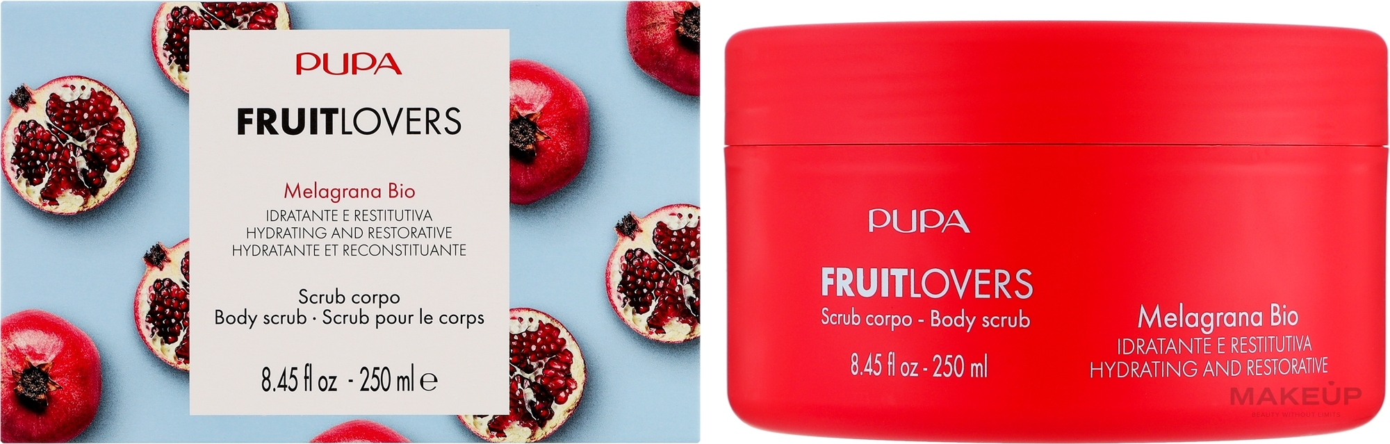 Скраб для тела "Гранат" - Pupa Fruit Lovers Pomegranate Bio Body Scrub — фото 250ml