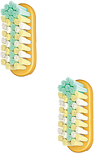 Сменные насадки для зубных щеток, мягкие, 2 шт., желтые - Jordan Change Replacement Heads Toothbrush — фото N1