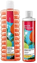 Духи, Парфюмерия, косметика Набор - Avon Senses Tropical Mexicana (sh/gel/500ml + bubble/bath/1000ml)