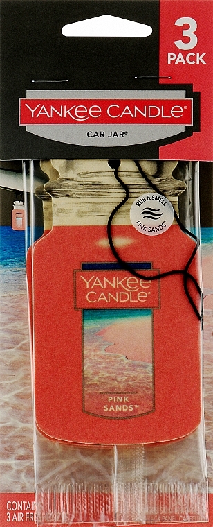 Набір ароматизаторів для автомобіля - Yankee Candle Car Jar Pink Sands Car Freshener — фото N1