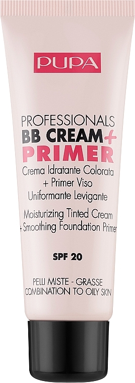 Зволожуючий ВВ крем + праймер - Pupa Professionals BB Cream+Primer