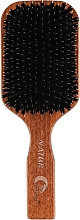 Гребінець для волосся на гумовій подушці із зубчиками зі щетини кабана та нейлону, 13 рядків - Gorgol — фото N1