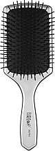 Щетка для волос 00793, серая - Eurostil Paddle Cushion Large Metallic  — фото N1