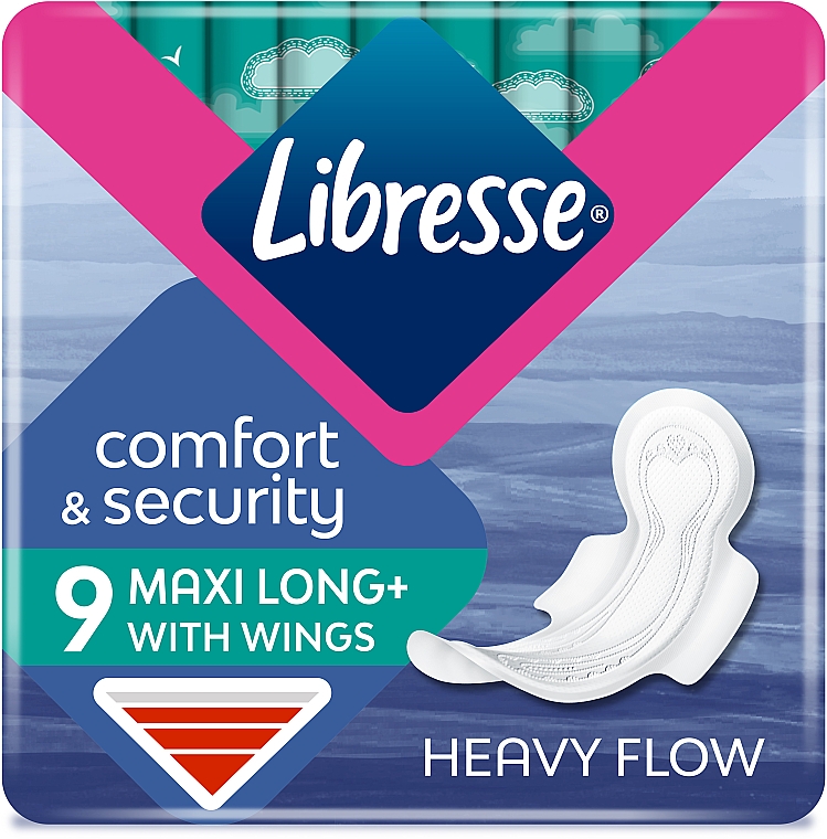 Гігієнічні прокладки, 9 шт - Libresse Maxi Long Soft