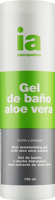 Освежающий гель для душа с экстрактом алоэ вера - Interapothek Gel De Bano Aloe Vera  — фото N3