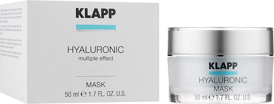 Маска для обличчя "Гіалуронік" - Klapp Hyaluronic Mask — фото N2