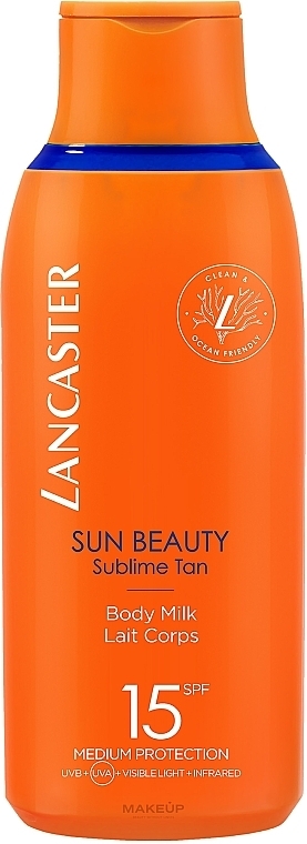 УЦІНКА Молочко для засмаги - Lancaster Sun Beauty Silky Milk Sublime Tan SPF 15 * — фото N1