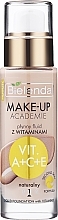 Жидкий тональный флюид с витаминами А + С + Е - Bielenda Make-Up Academie Liquid Foundation With Vitamines — фото N1