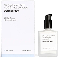 Духи, Парфюмерия, косметика Крем для лица - Dermocracy 5% Hyaluronic Acid + Ceramides Complex Face Cream