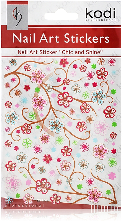 Наклейки для дизайна ногтей - Kodi Professional Nail Art Stickers SP019 — фото N1