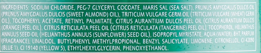 Таласо-скраб для тіла, з оліями мигдалю і пшениці та сіллю Мертвого моря - Geomar — фото N3
