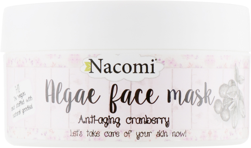 Альгінатна маска для обличчя "Журавлина" - Nacomi Professional Face Mask — фото N1