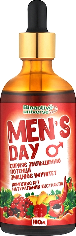 Средство для потенции с перцем чили, комплекс №7 - Bioactive Universe Men's Day — фото N1